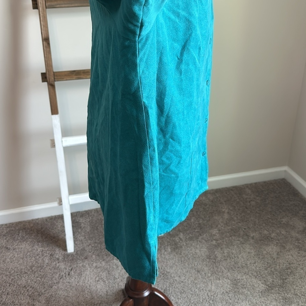 Catherines Long Sleeve Button Down Suede Like Shirt Size 1X (18/20W) in GUC - Picture 9 of 17